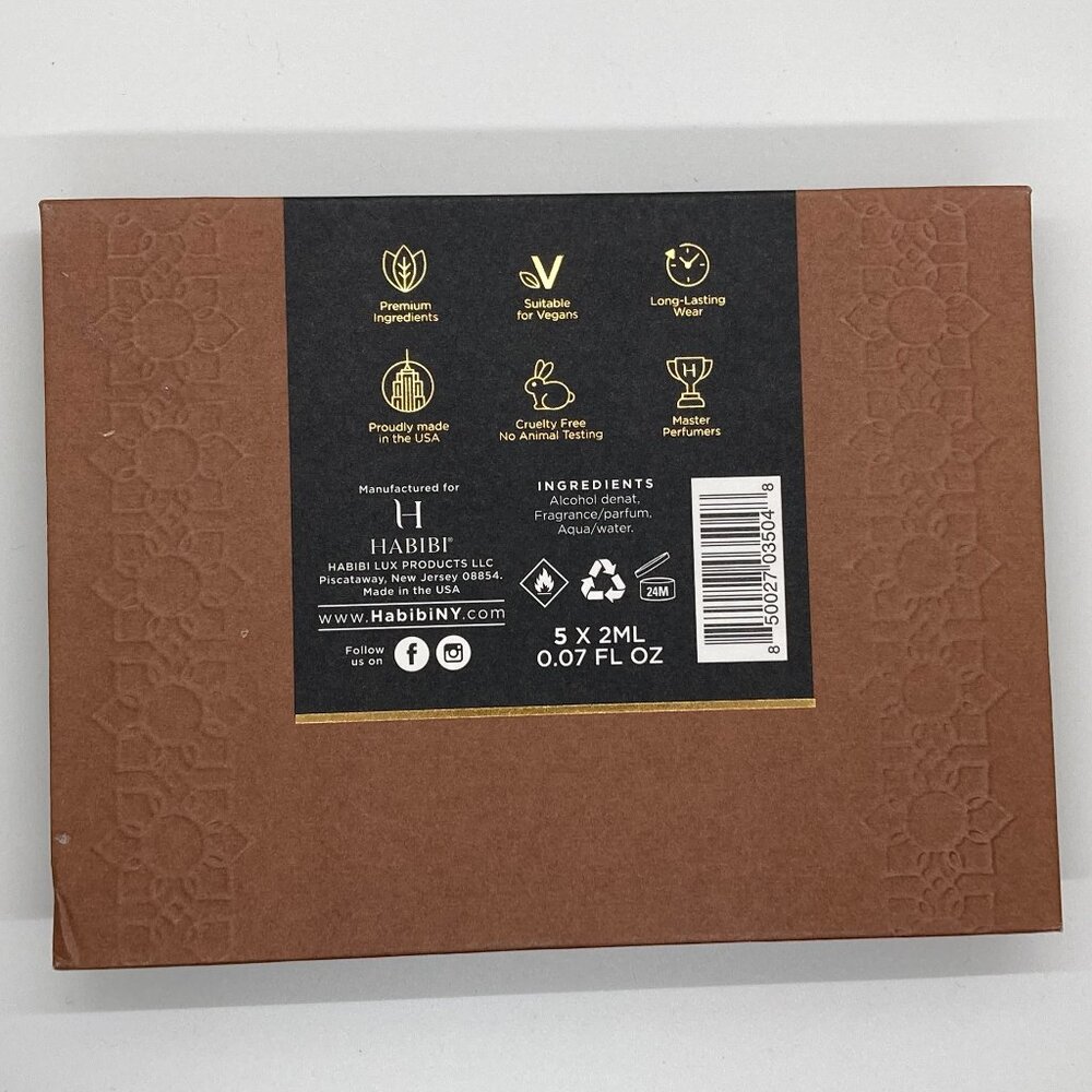 MENS HABIBI COLOGNE 5 Pack (2ML 0.07 FL OZ) - Picture 5 of 5